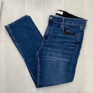 OLD NAVY Men's Distressed Slim Built-In Flex Denim Blue Jeans 39